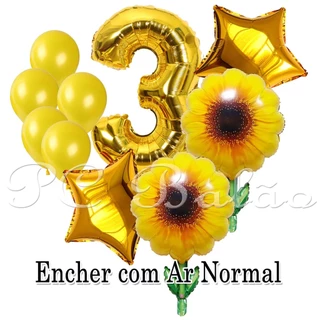 Balão Metalizado Girassol na Black Friday 2025 | BuscaProdutos