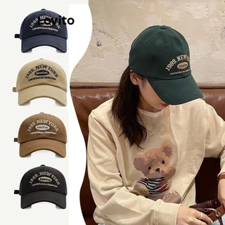 Lovito Chapéu Casual De Personalidade Retrô Americana Com Bordado De Letras Para Mulheres LFA19996