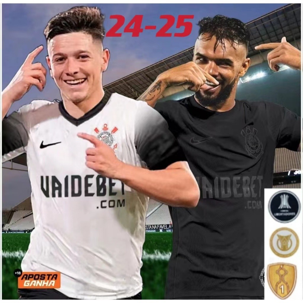 Corinthians Paulista 20242025 Camisas de Alta Qualidade Para Casa E