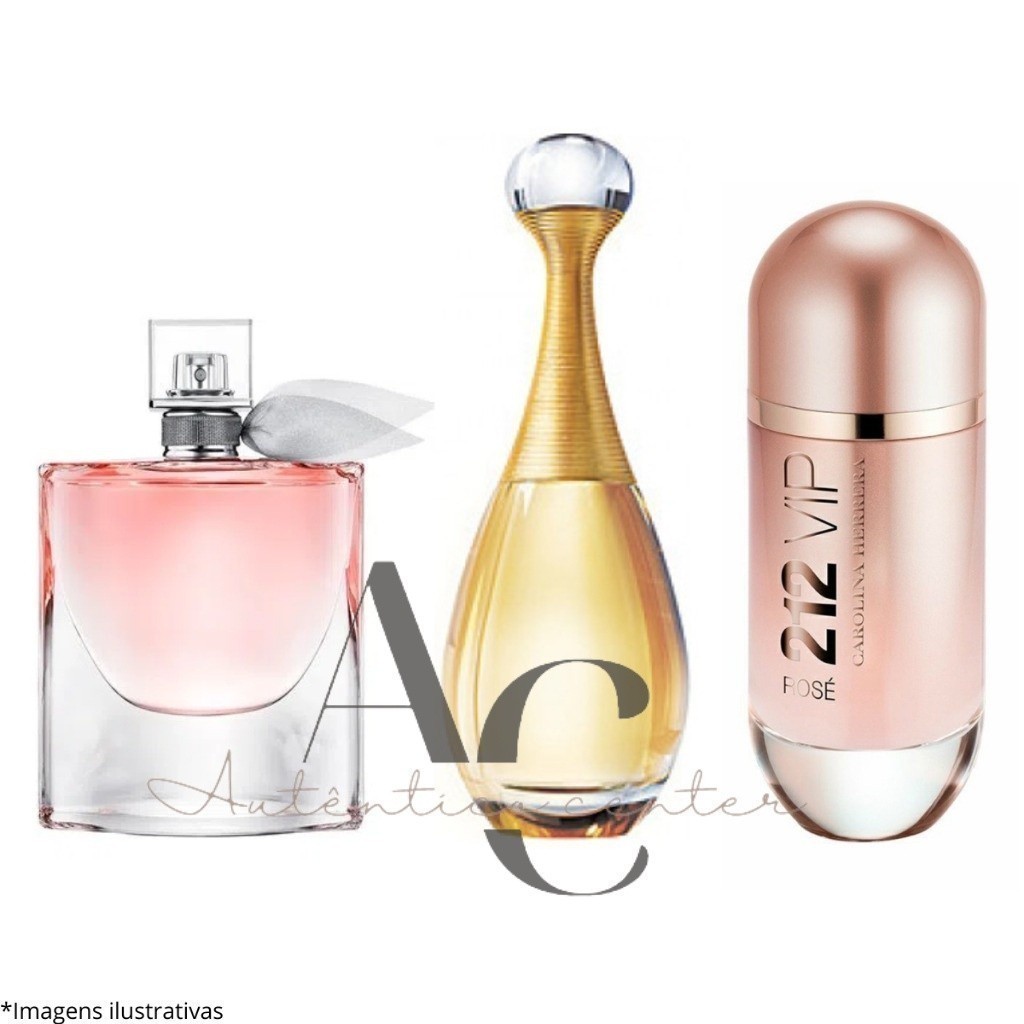 Kit 3 Perfumes Femininos Melhor Qualidade Importados Envio Rapido