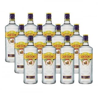Gin Inglês Gordons 750ml Caixa com 12 unidades
