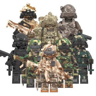 WM6147 Serviço Aéreo Especial KSK Alpha Wild Child Special Forces Snow Leopard Commando Blocos De Construção Do Selo Da Marinha Brinquedos