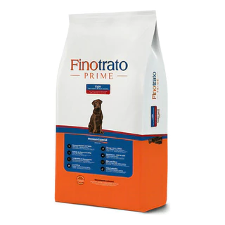 Alimento Finotrato Light 15Kg Ração Cães Adultos Raças Grandes Premium Especial Cachorro Pet Dog