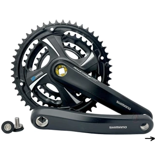 PEDIVELA SHIMANO TOURNEY TX FC-TX801 175MM PONTA QUADRADA - COROAS 48/38/28 - 3X7V / 3X8V