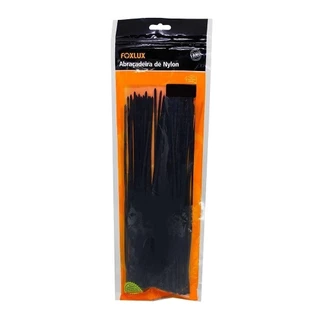 Abraçadeira Nylon Foxlux 280mm x 3,5mm Preto - Embalagem com 100 Unidades em Oferta na Shopee