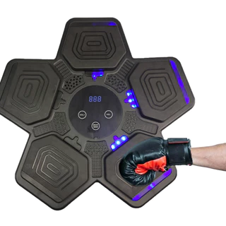 Maquina De Boxe Saco Pancada Soco Interativo 5 Modos Inteligente Som Bater Anti Estresse parede Treinamento Muscular Agilidade Wall Target
