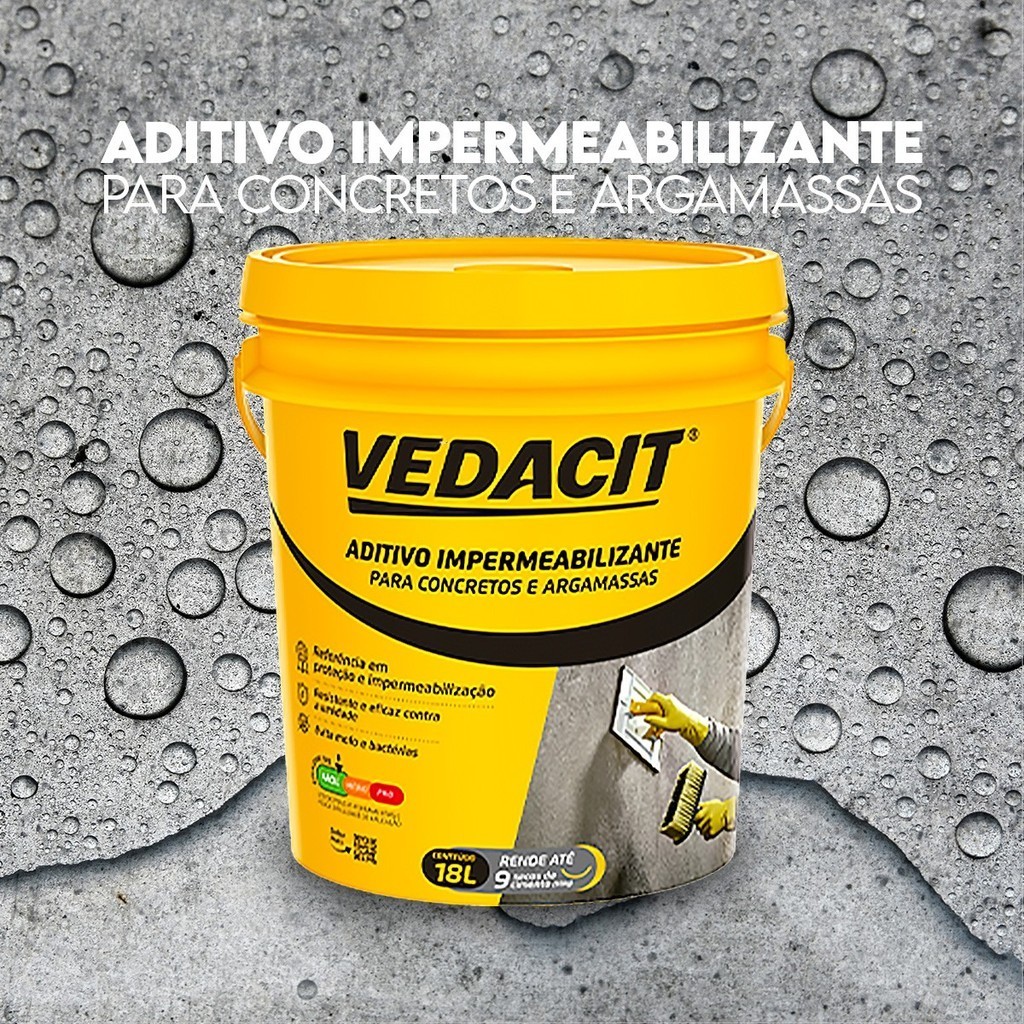 Aditivo Impermeabilizante Vedacit (Balde 18 litros) - VEDACIT ...