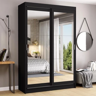 Guarda-Roupa Solteiro Madesa Tokio 2 Portas de Correr de Espelho 2 Gavetas em Oferta na Shopee