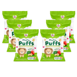 MINI PUFFS BRÓCOLIS E MAÇÃ 6x15g - NHAMI MAMI em Oferta na Shopee