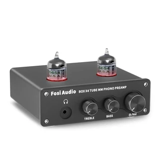Pré Amplificador Phono Toca Disco Fosi Box X4 Valvulado - Cápsula MM