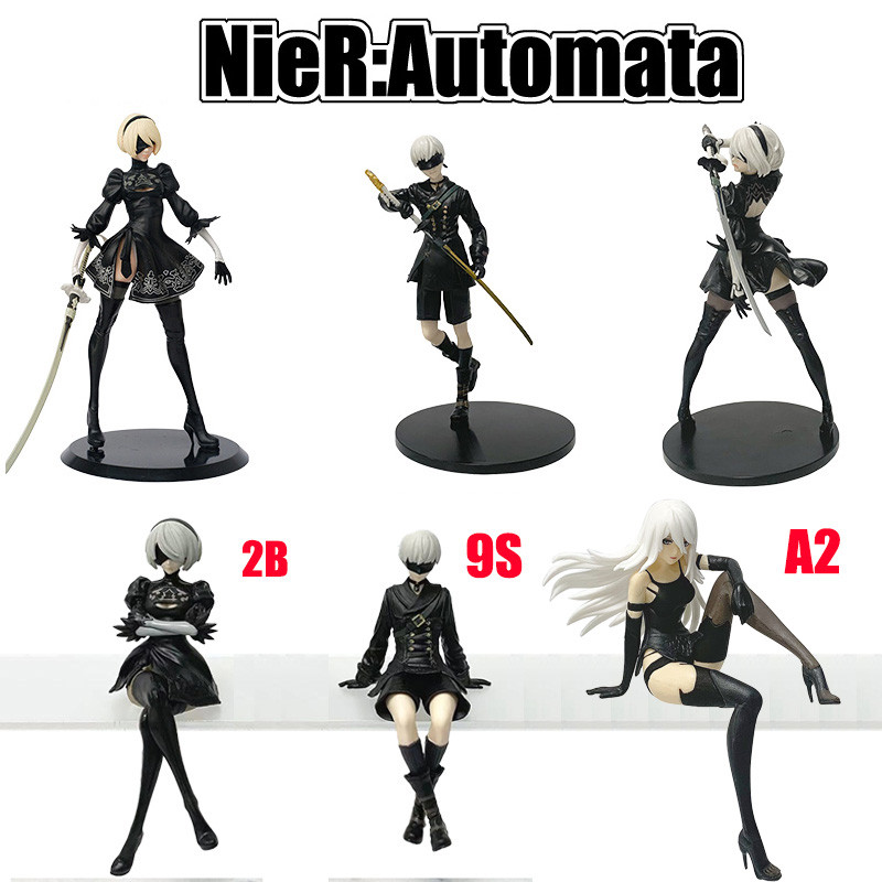 Pinloo Figura 2B Bunny Girl De 22 Cm – Figura De Acción En PVC De La Chica Conejo Del Videojuego, Modelo Coleccionable Para Decoración De Escritorio Y Regalos Para Fans Del Anime