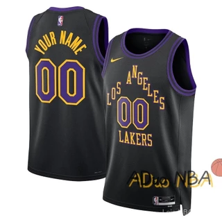 Custom Hot pressed Camisa NBA Los Angeles Lakers Davis james kobe Russell Reaves 2024 city Edition Swingman De Basquetebol jerseys