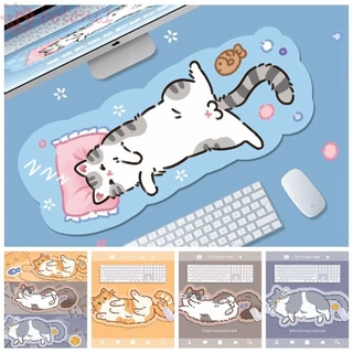 Tapete De Rato Kitty Cute Mouse Pads , Gato Grande , Acessórios De Jogo Fofo À Prova D'água Kawaii Cat Pad Office Desk