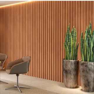  Painel Ripado em Placa 134x250cm (3,35m²) MDF