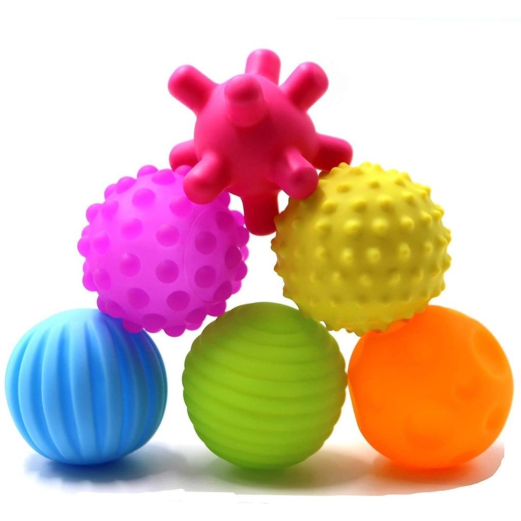 Brinquedos Sensoriais Para Bebês Bolas De Múltiplas Texturas Captura À ...