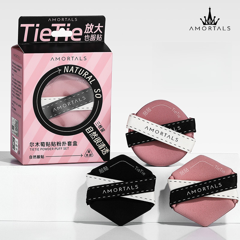 Amortals Powder Puff Cushion Super Soft Não Coma Fundação Líquida Pode ...