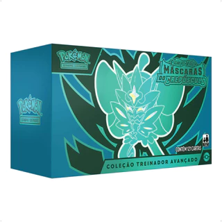 Pokemon Box Treinador Avançado Ev6 Máscaras do Crepúsculo TCG Estampas Ilustradas Copag - 34437