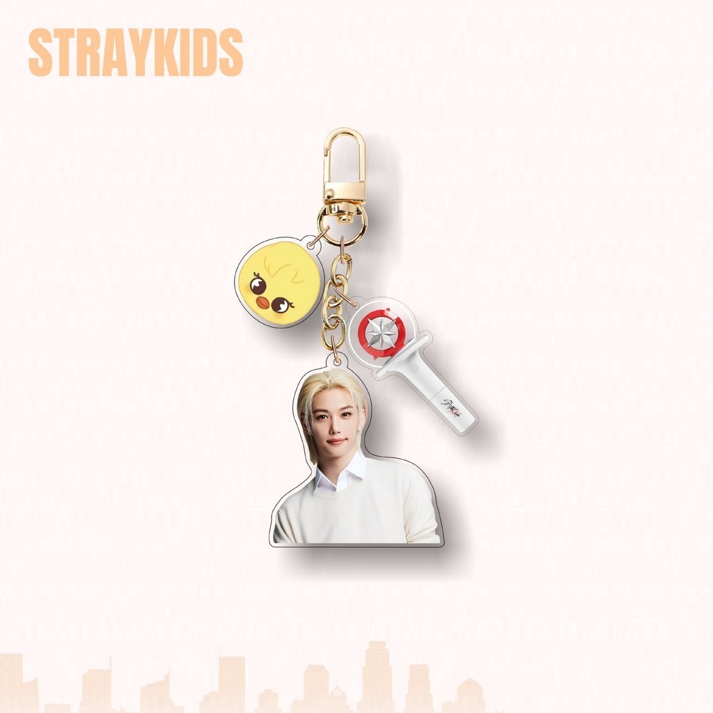 Kpop Straykids Chaveiro Acrílico Porta-Chaves SKZ Encanta Saco