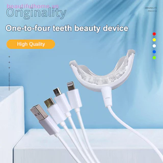 [beautifulhome] 1PCS 4in1 Branqueamento Dentário 16 Luzes Timed Smart Led USB Portátil Luz Azul Recarregável Cuidado Oral [beauty]