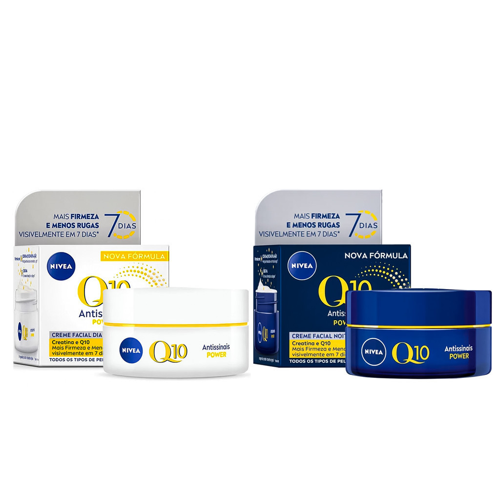 Kit Q10 Power Todos Tipos de Pele 50g + Noturno 49g Nivea