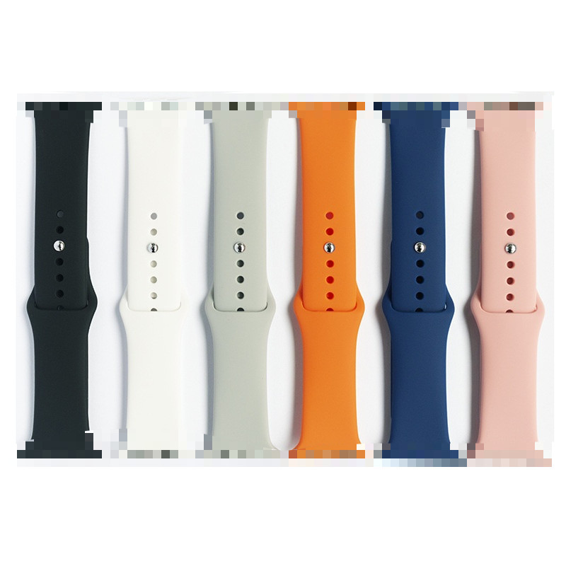 Bracelete De Silicone Multicolor De Smartwatch Relógio Inteligente Simples 42mm 45mm 49mm