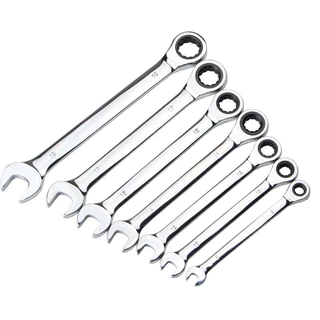 Jogo Chave Combinada Catraca Articulada 7 Peças 08 a 19mm