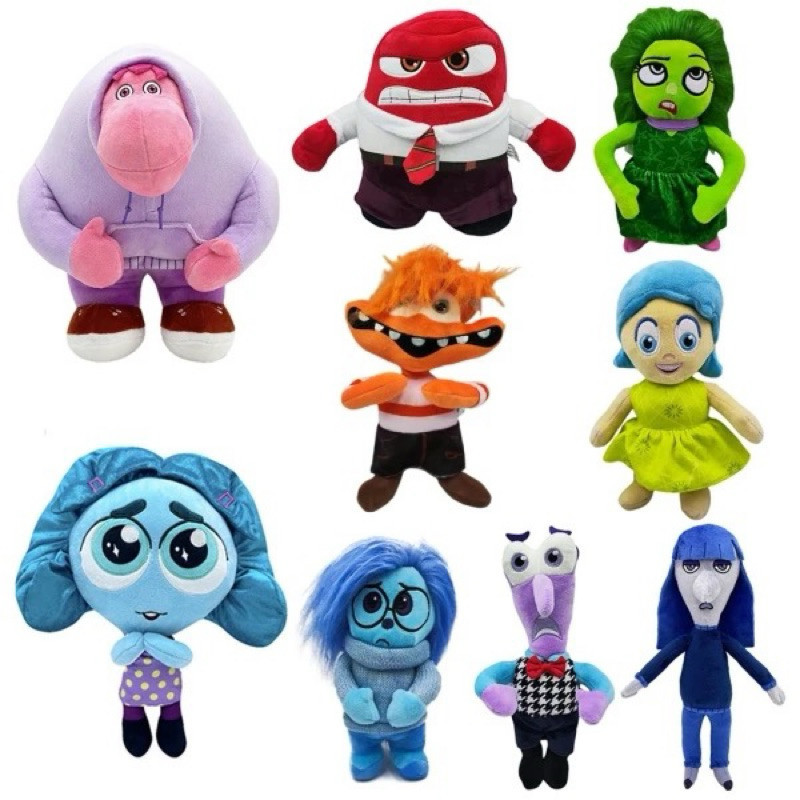 Pelúcia Bonecos Divertidamente 2 Alegria Tristeza Todos os Personagens ...