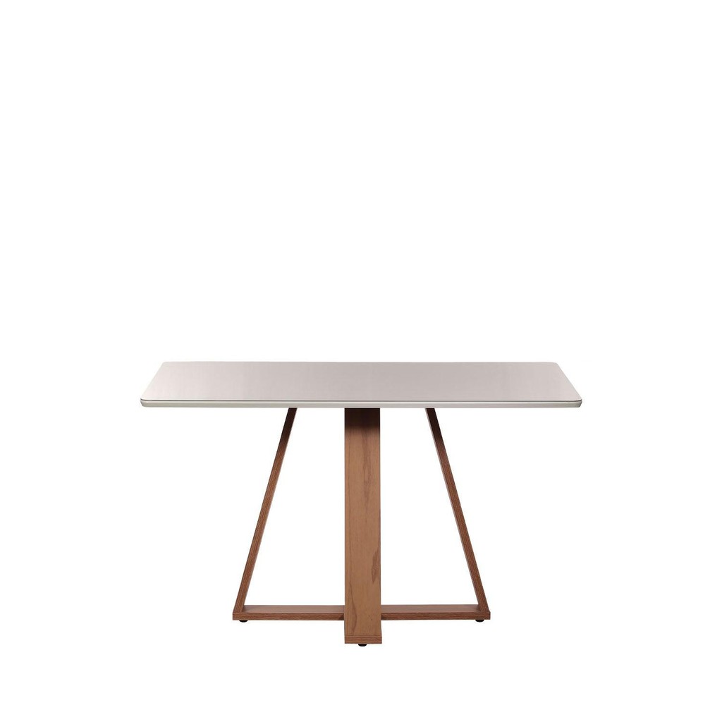 Mesa de Jantar Retangular c/ Vidro para 4 Lugares Avena 135 cm