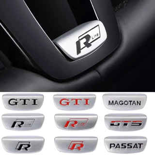 3D Liga De Alumínio Rline Emblema Volante Do Carro Adesivo Acessórios Para Volkswagen GTI Polo Golf Passat Scirocco Jett