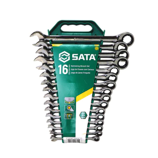 Jogo de Chave Combinada Catraca 8 a 24mm 16PC Sata ST08034L