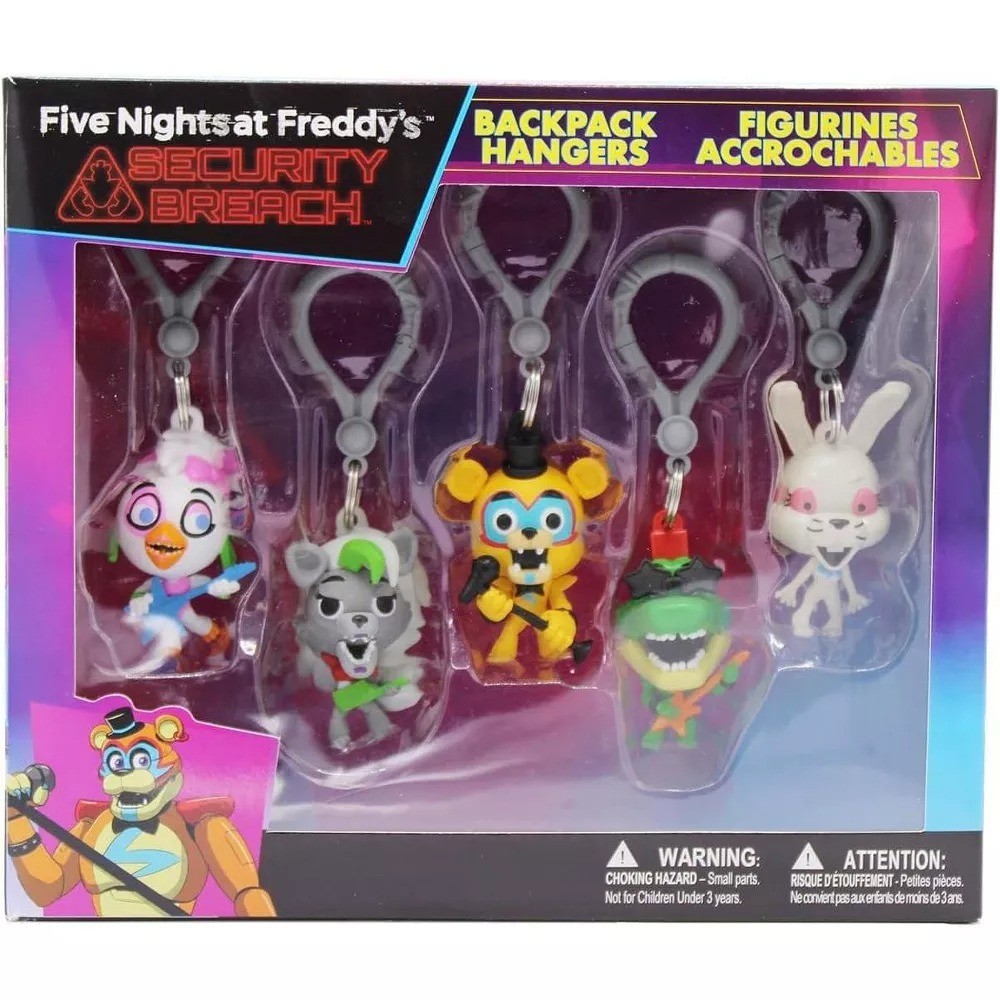 Five Nights at Freddy's フィギュアキーホルダー 5種類 Pack c/ 5 Chaveiros Five Nights at Freddy's Security Breach - Just