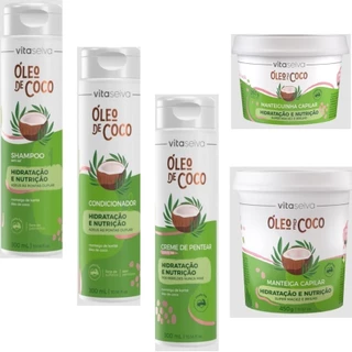 VITA SEIVA LINHA OLEO DE COCO CABELOS RESSECADOS E OPACOS