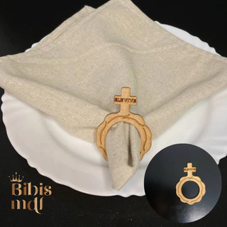 Anéis Porta Guardanapo de MDF - Ele Vive -  Páscoa (Kit com 4 unidades) em Oferta na Shopee