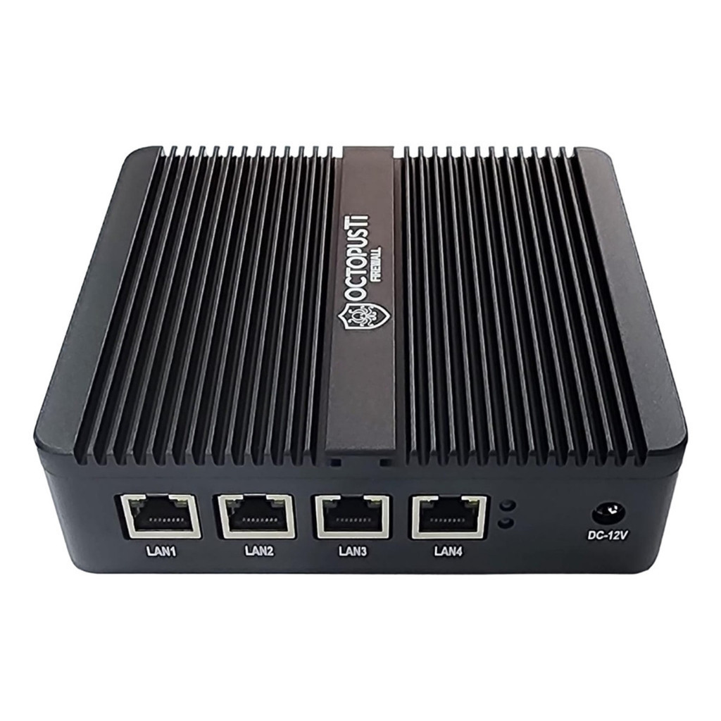 Mini PC Firewall Appliance 4x Portas Intel 2.5GbE 8GB RAM 128GB