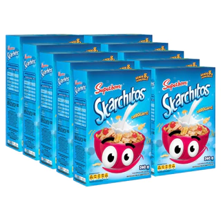 Pack 10 Unidades Cereal Matinal Skarchitos Superbom Sabor Original 240g - Kit com 10x240g