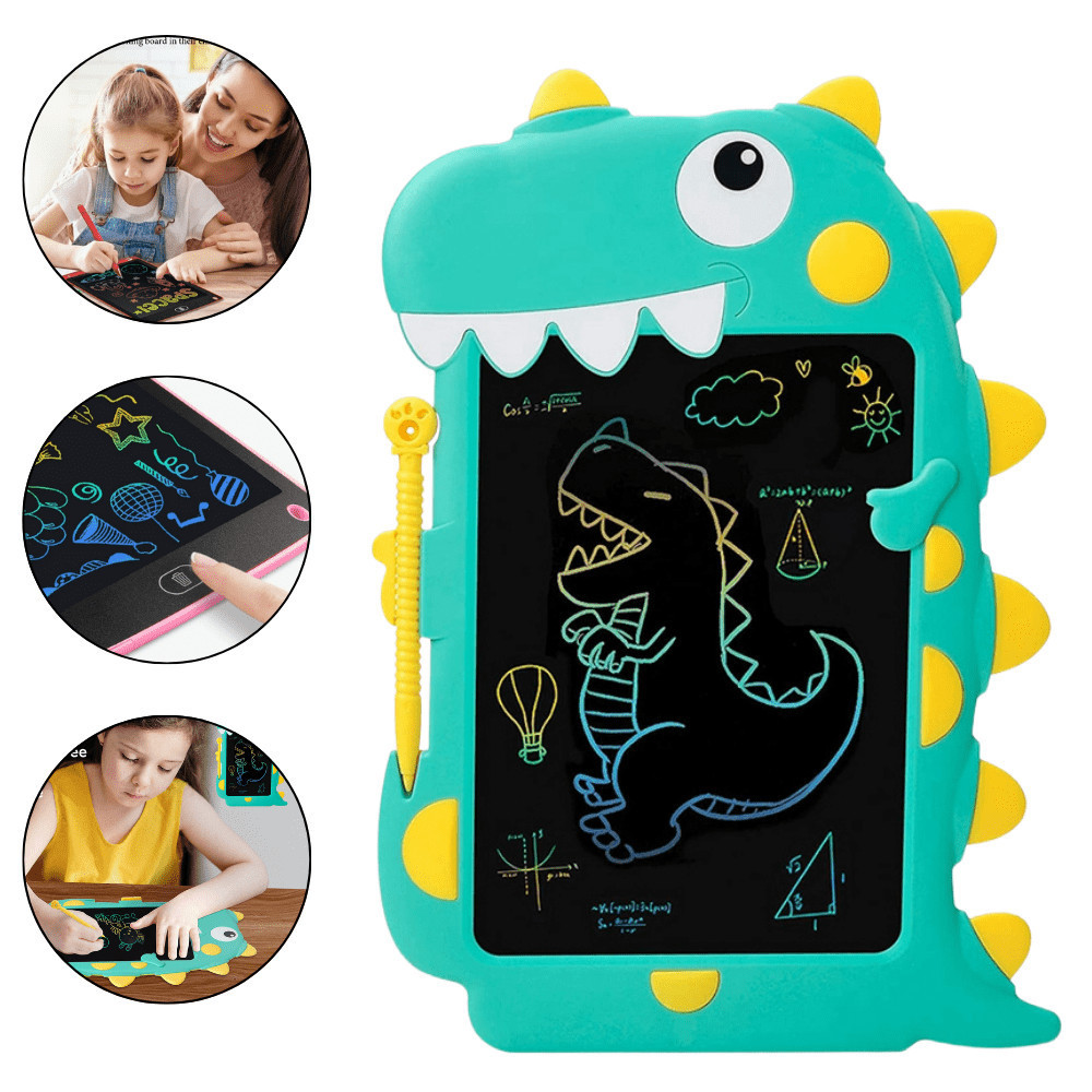 Tablet Infantil De Desenhar Lousa Magica Grande Quadro Mágico Criança Bebê Menino Menina Dinossauro Dino Trem Peixe Esc