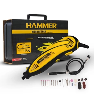 Kit micro retífica 135 watts com 41 acessórios - MI200K Hammer