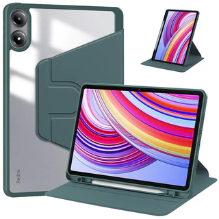 Estojo Inteligente Para Xiaomi Redmi Pad Pro 12.1 Polegadas 2024 360 Giratório Com Tampa Porta-Lápis Poco 12.1