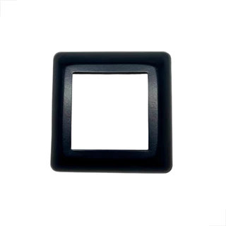 Canopla Quadrada 2 Polegadas Corrimão Guarda Corpo - Preto