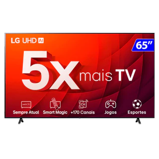 TV 65UR8750PSA.BWZ 65P Smart AI Thinq 4K Comando Voz LG