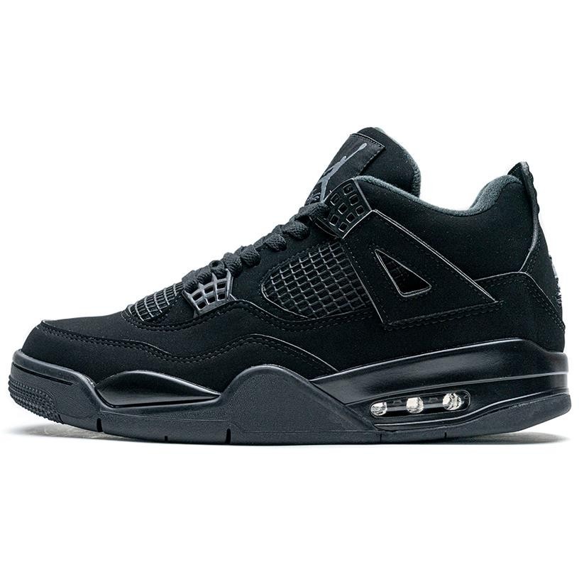 Sapatos de Basquetebol em Couro Nubuck Gato Preto Sapatos Esportivos Trendy Outdoor Casual