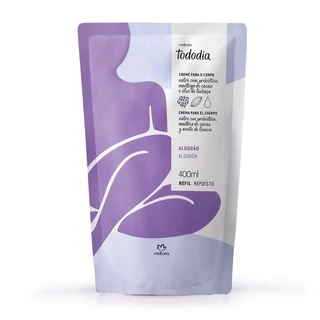 Refil Creme Desodorante Nutritivo para o Corpo Tododia Algodão