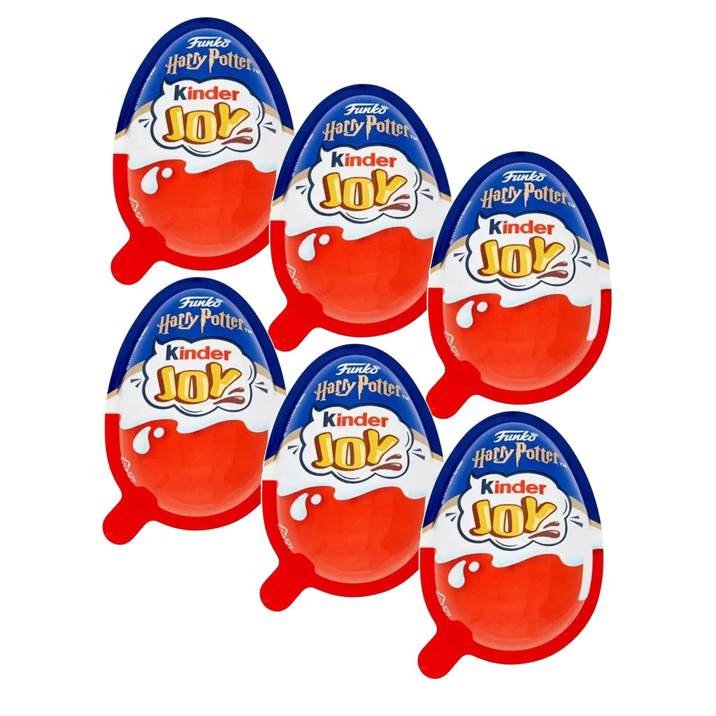 KIt 6 Kinder Ovo Joy Ferrero Edição Funko Harry Potter 20g