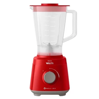 Liquidificador Philips Walita Daily RI2110 | Copo de Plástico, 2 Velocidades + Pulsar, 550W, Vermelho em Oferta na Shopee