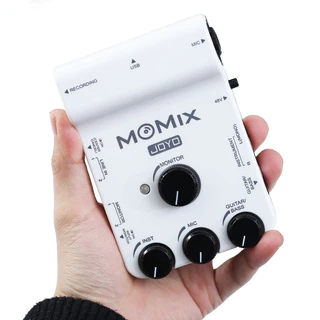 Mixer USB JOYO MOMIX, Mixer de Interface de Áudio Portátil Profissional para PC, Smartphone, Guitarra, Baixo e Microfone