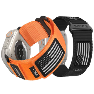 Pulseira para Relogio Apple Watch Ultra 2 Serie 9 10 8 7 6 5 4 3 2 1 SE 49mm 46mm 45mm 444mm 42mm 38mm Masculino Nylon