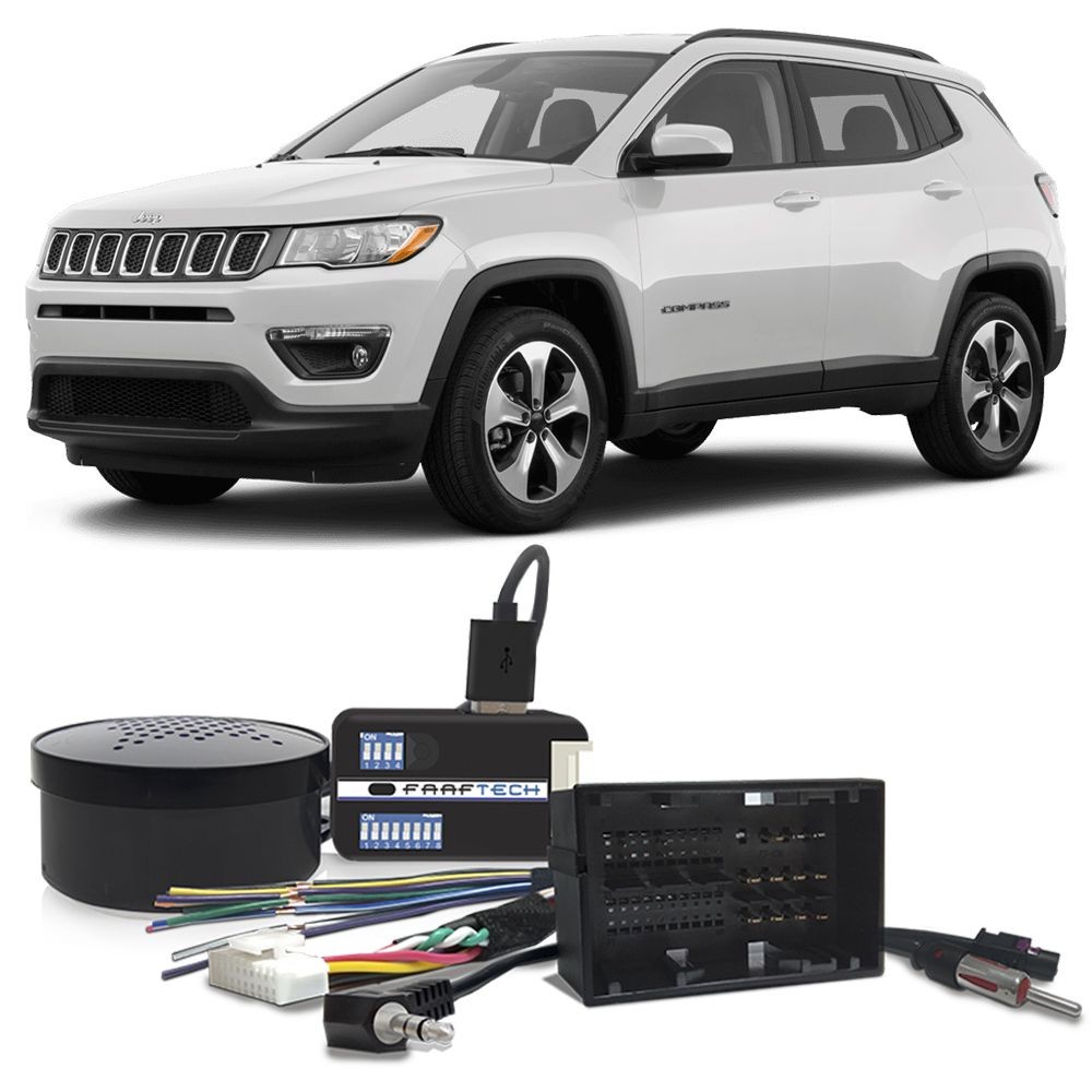 Interface Volante Jeep Compass 2017 a 2021 Faaftech FT-SW-FCA ...