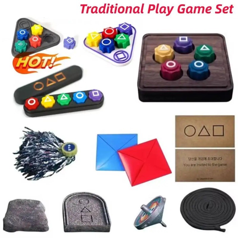Set Gioco Tradizionale Coreano Gonggi – Aliossi In Pietra – Gioco Di Abilità Per Bambini E Adulti – Stile Squid Game