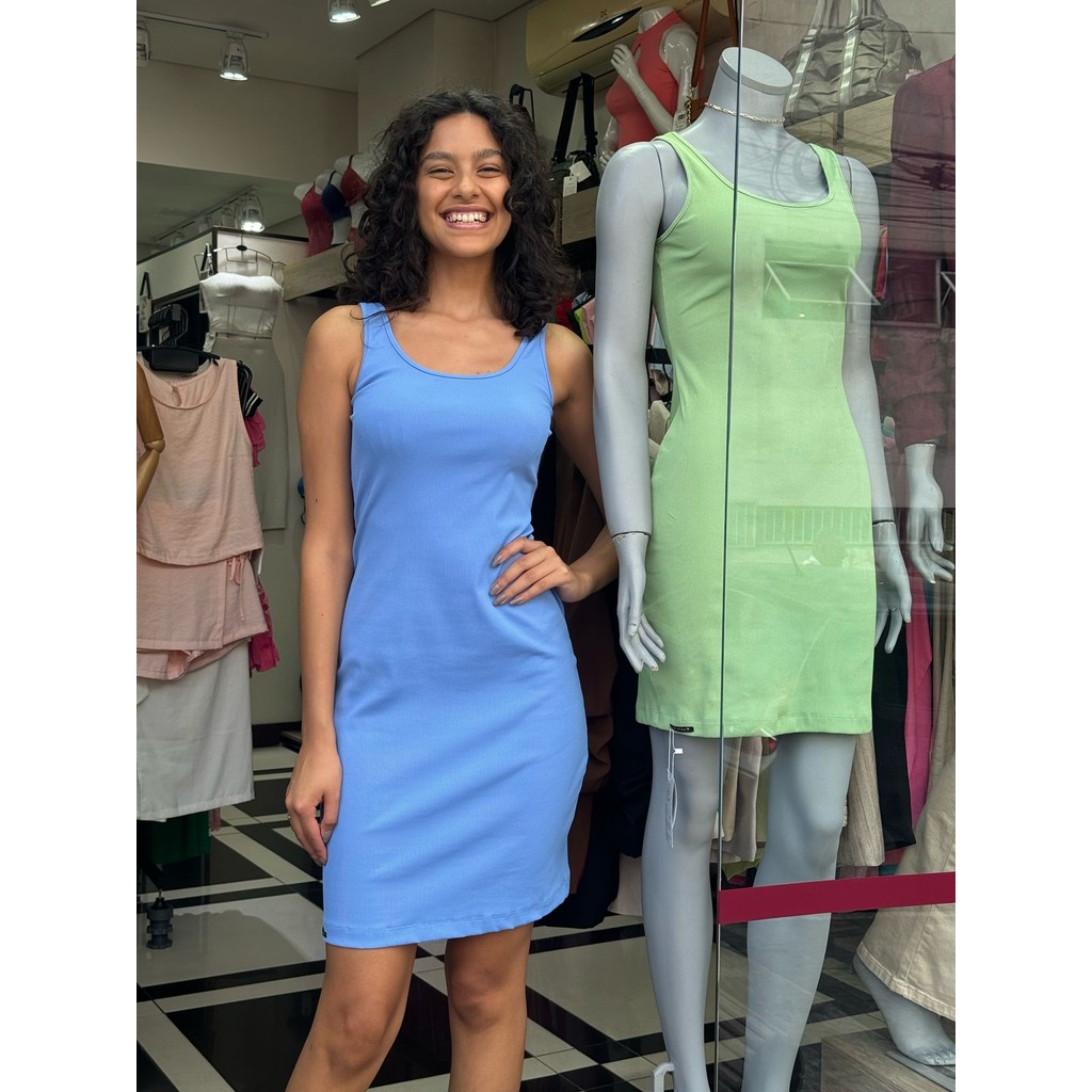 Vestido Larisane K2B no canelado block | Shopee Brasil