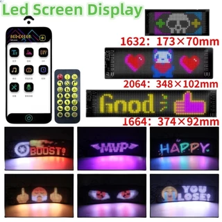 Painel De Pixel Matriz USB 5V Com Tela Led APP Bluetooth Remoto Para Carro Display Multilíngüe Programável Publicidade De Rolagem De Bricolagem